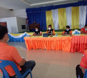 การประชุมพนักงานส่วนตำบล พนักงานจ้าง ในการมอบนโยบายในการปรับปรุง พัฒนา และส่งเสริมด้านคุณธรรมและความโปร่งใส