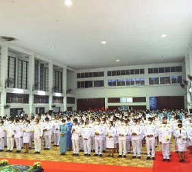 พิธีเฉลิมพระเกียรติพระบาทสมเด็จพระนางเจ้าสิริกิติ์ พระบรมราชินีนาถ พระบรมราชชนนีพันปีหลวง เนื่องในโอกาสวันเฉลิมพระชนมพรรษา 12 สิงหาคม 2565  ณ หอประชุมอำเภอธวัชบุรี
