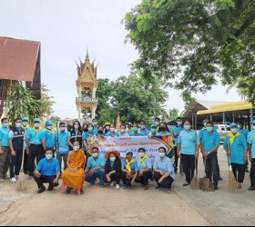 กิจกรรมทําความสะอาดวัดภายในเขตบริเวณวัดบ้านมะเหลื่อม หมู่ที่2