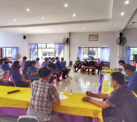 ประชุมเพื่อชี้แจงเกี่ยวกับการ จัดงานโครงการประเพณีเข้าพรรษา (แห่เทียนและขับร้องสรภัญญะ) ประจําปี 2565 