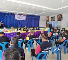 ประชุมร่วมกับชมรมกำนัน/ผู้ใหญ่บ้าน ฯลฯ ประจำเดือน กุมภาพันธ์ 2566