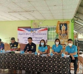 ประชุมร่วมกับชมรมกำนัน/ผู้ใหญ่บ้าน 9 หมู่บ้าน ประจำเดือน เมษายน 2566