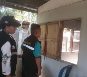 ลงพื้นที่ติดตามความคืบหน้าการดำเนินงานปรับปรุง / ซ่อมแซมบ้านผู้สูงอายุ