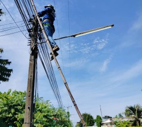 ออกพื้นที่ซ่อมไฟฟ้าส่องสว่าง