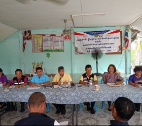 การประชุมร่วมกับชมรมกำนัน/ผู้ใหญ่บ้าน ประจำเดือน กรกฎาคม 2567