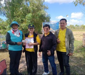 ลงพื้นที่ตรวจสอบเกี่ยวข้าว