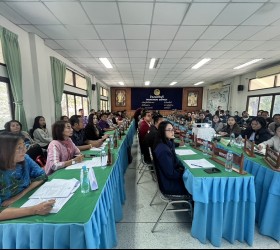 ประชุมเตรียมการจัดงานโครงการส่งเสริมประเพณีวิถีชุมชนงานบุญกุ้มข้าวใหญ่อำเภอธวัชบุรี ประจำปี 2568