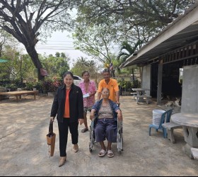 ลงสอบเคสผู้ประสบปัญหาทางสังคม ผู้สูงอายุ / ผู้พิการ บ้านหนองพอก ม.5