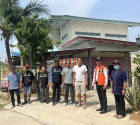 ลงพื้นที่สำรวจผู้ประสบเหตุวาตภัยในพื้นที่ บริเวณตำบลหนองพอก