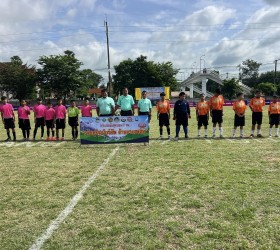 พิธีเปิดการแข่งขันกีฬาฟุตบอล7คน "ธวัชบุรีจูเนียร์คัพ ต้านยาเสพติด"