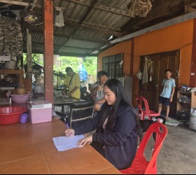 ลงพื้นที่เก็บรวบรวมข้อมูล สมาชิกสภาเด็กและเยาวชนตำบลหนองพอก